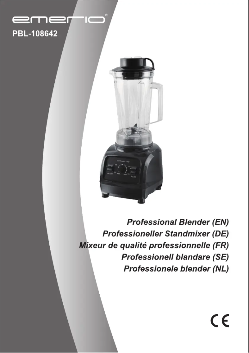 Página 1 del manual Manual de usuario Emerio PBL-108642