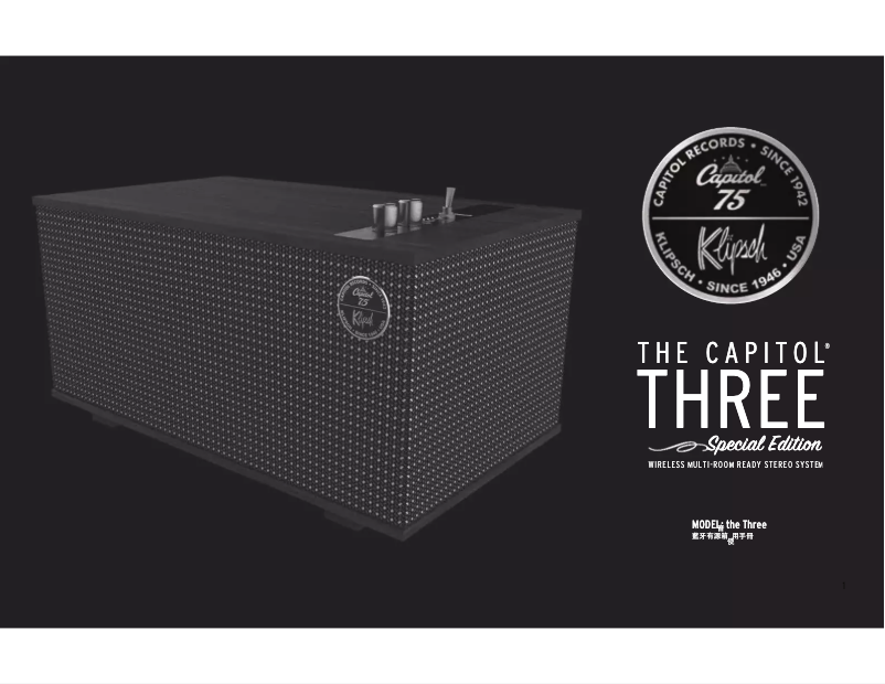 Página 1 del manual Manual de usuario Klipsch The Capitol Three