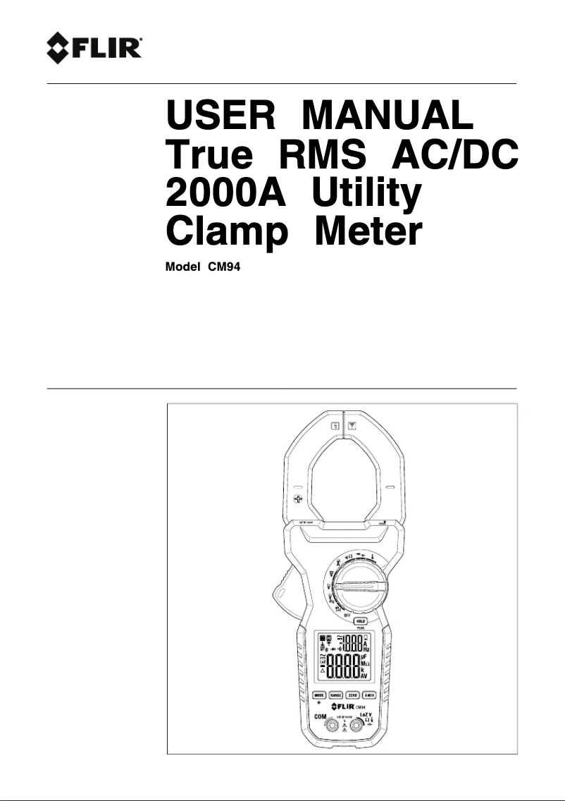 Imagen de la primera página del manual del dispositivo CM94