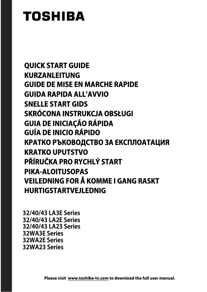 Imagen de la primera página del manual del dispositivo 32WA3E63DG