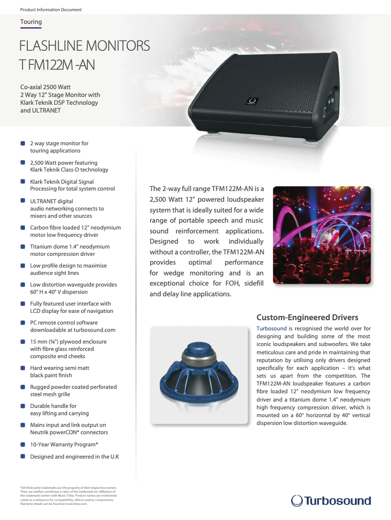 Imagen de la primera página del manual del dispositivo TFM122M-AN