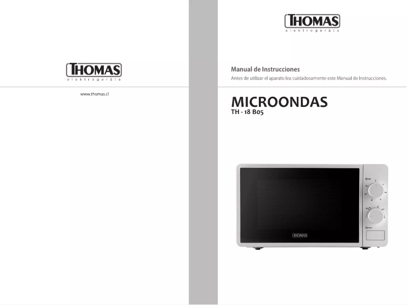 Imagen de la primera página del manual del dispositivo TH-18B05