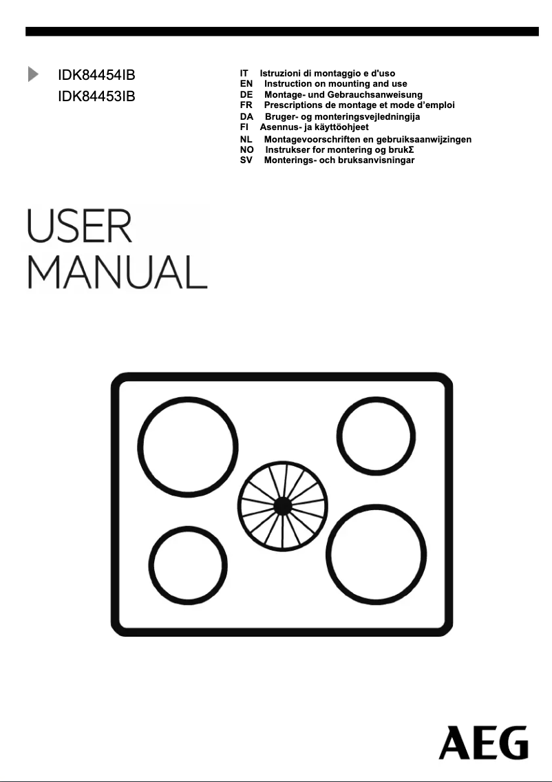 Imagen de la primera página del manual del dispositivo IDK84454IB