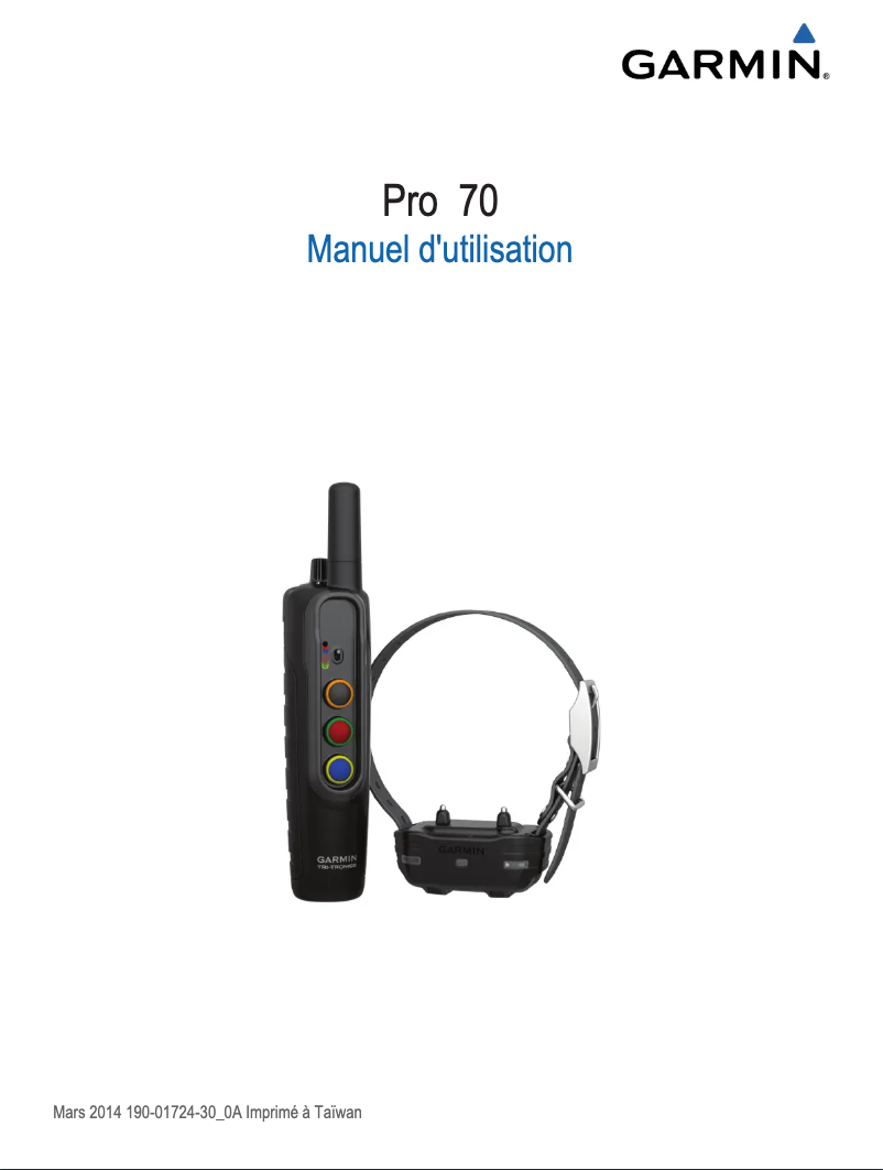 Página nº 1 - Manual de instrucciones Garmin PRO 70