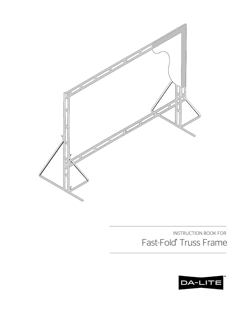 Página 1 del manual Manual de usuario Da-Lite Fast-Fold Truss Frame 35495