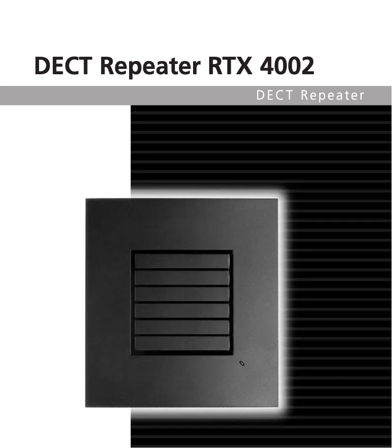 Imagen de la primera página del manual del dispositivo RTX 4002