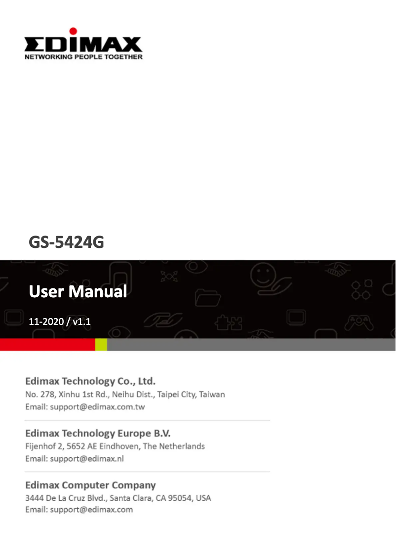 Página nº 1 - Manual de usuario Edimax GS-5424G