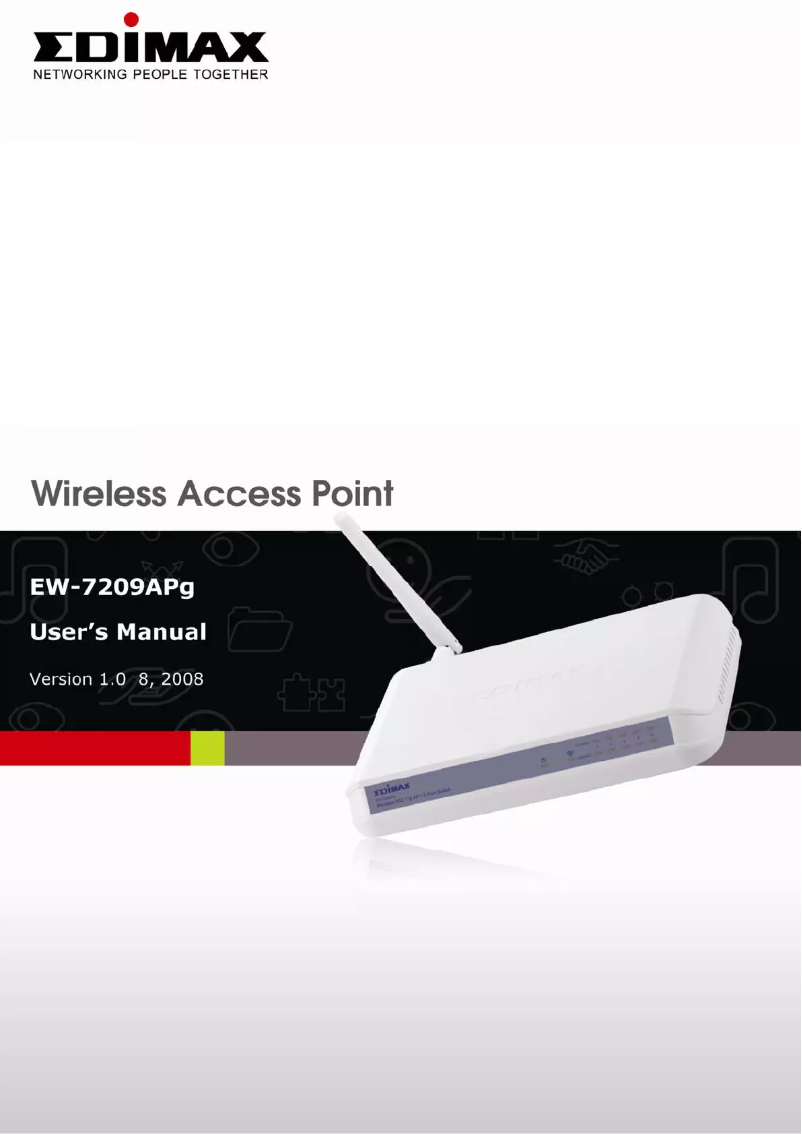 Imagen de la primera página del manual del dispositivo EW-7209APG