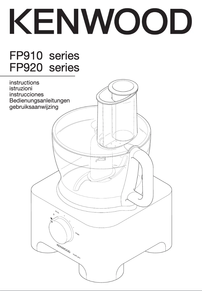 Página 1 del manual Manual de usuario Kenwood Multipro Classic FPM920