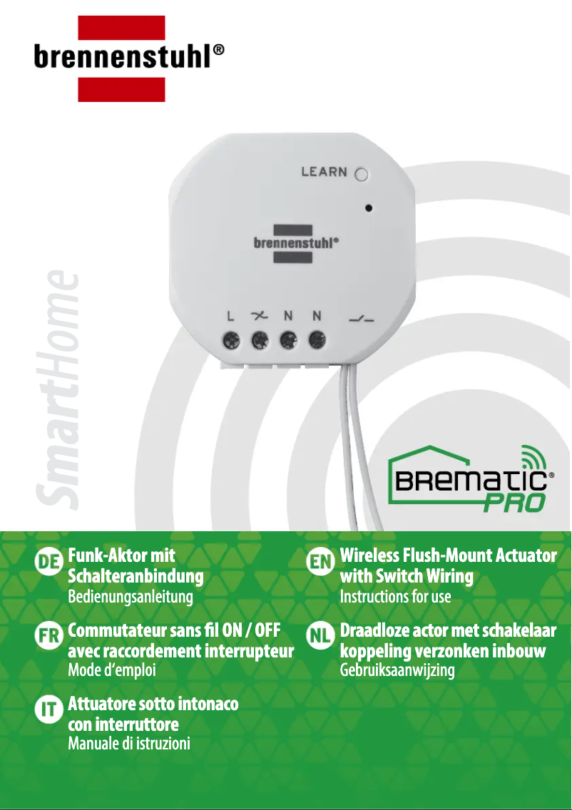 Página 1 del manual Manual de usuario Brennenstuhl BrematicPRO UPMS868 01 W400