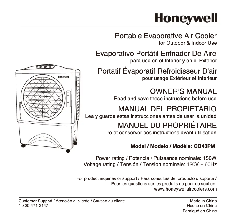 Página nº 1 - Manual de usuario Honeywell CO48PM