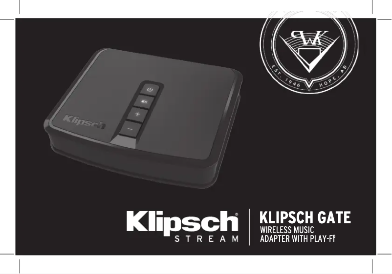 Página 1 del manual Manual de usuario Klipsch Gate