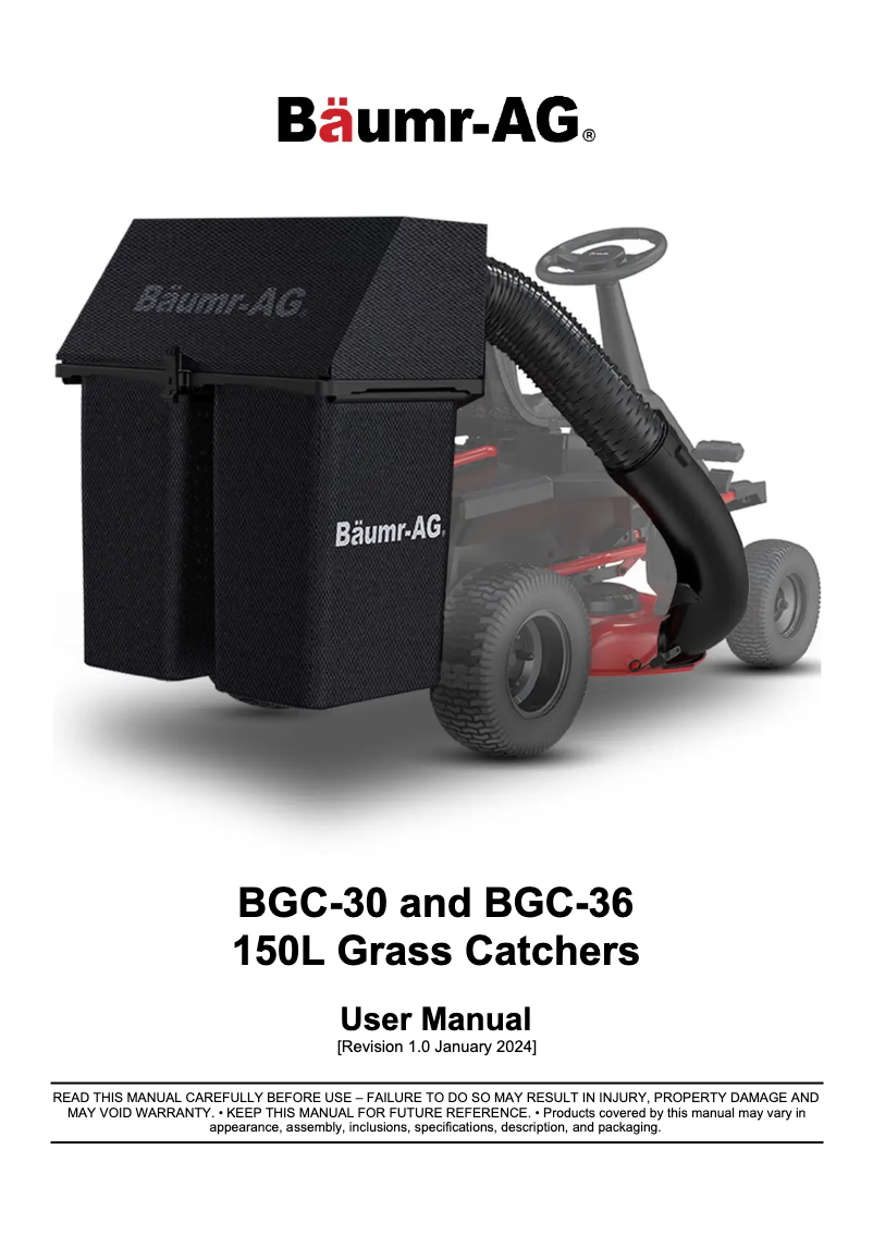 Imagen de la primera página del manual del dispositivo BGC-30