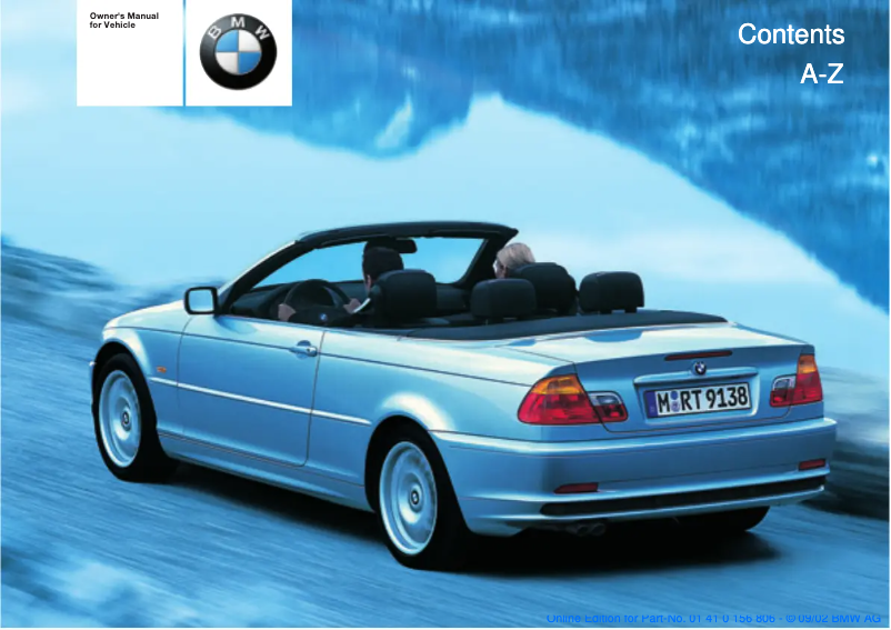 Imagen de la primera página del manual del dispositivo 330Ci Convertible (2003)