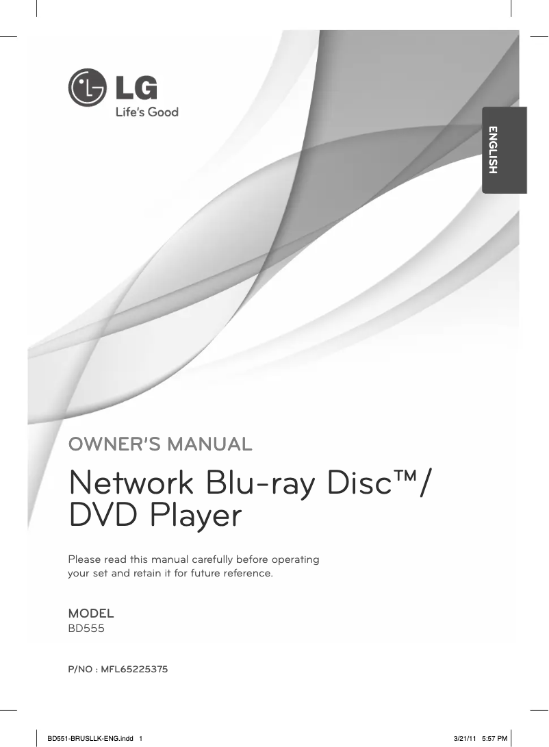 Imagen de la primera página del manual del dispositivo BD555