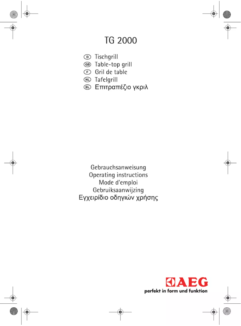 Página nº 1 - Manual de usuario AEG TG240CH