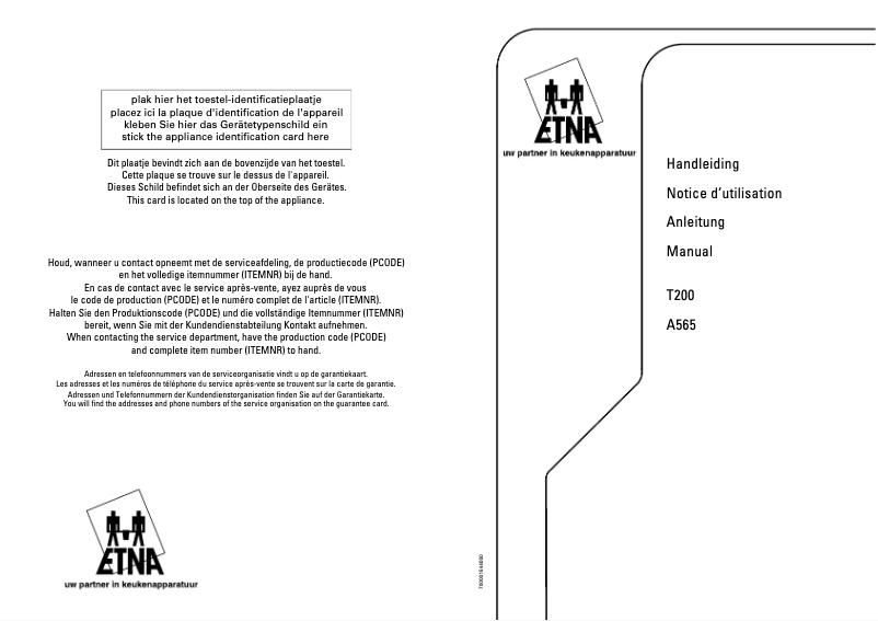 Página 1 del manual Manual de usuario Etna A 565 A