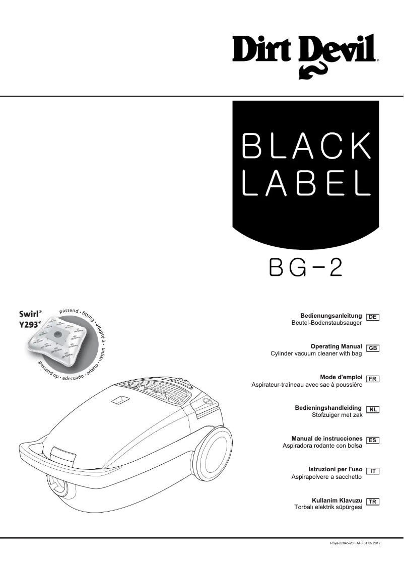 Página nº 1 - Manual de usuario Dirt Devil M 3210 BG 2