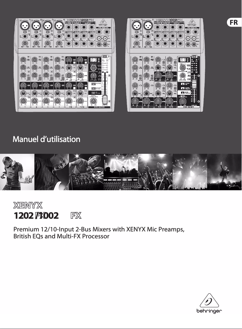 Página 1 del manual Manual de usuario Behringer Xenyx 1202FX