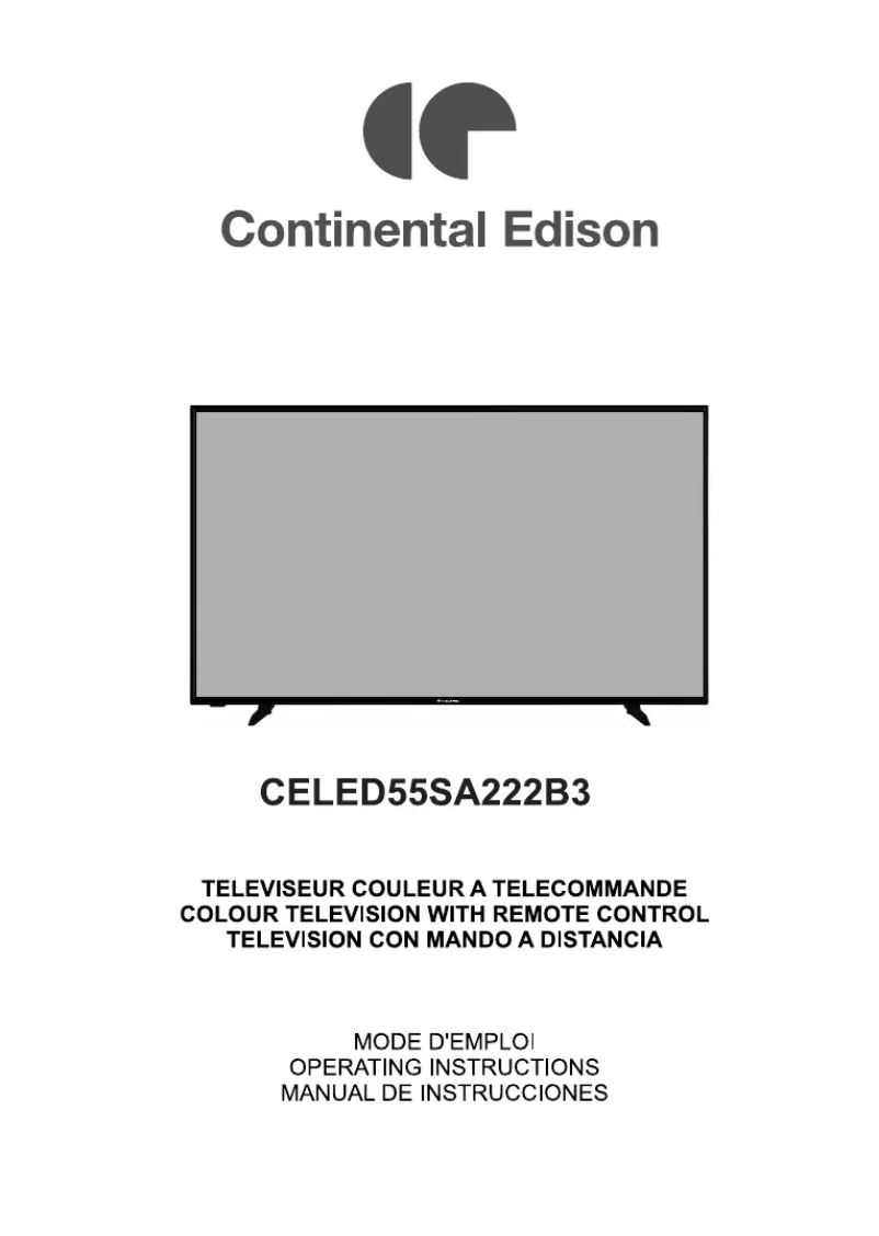 Imagen de la primera página del manual del dispositivo CELED55SA222B3