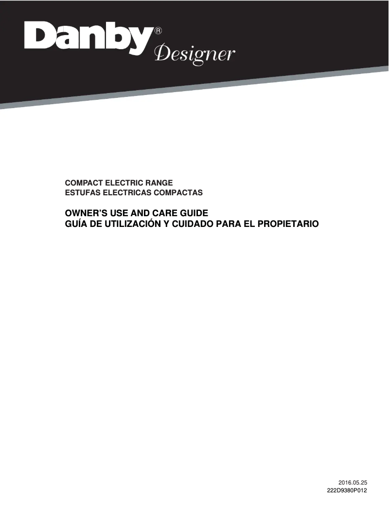 Imagen de la primera página del manual del dispositivo DER242BSS