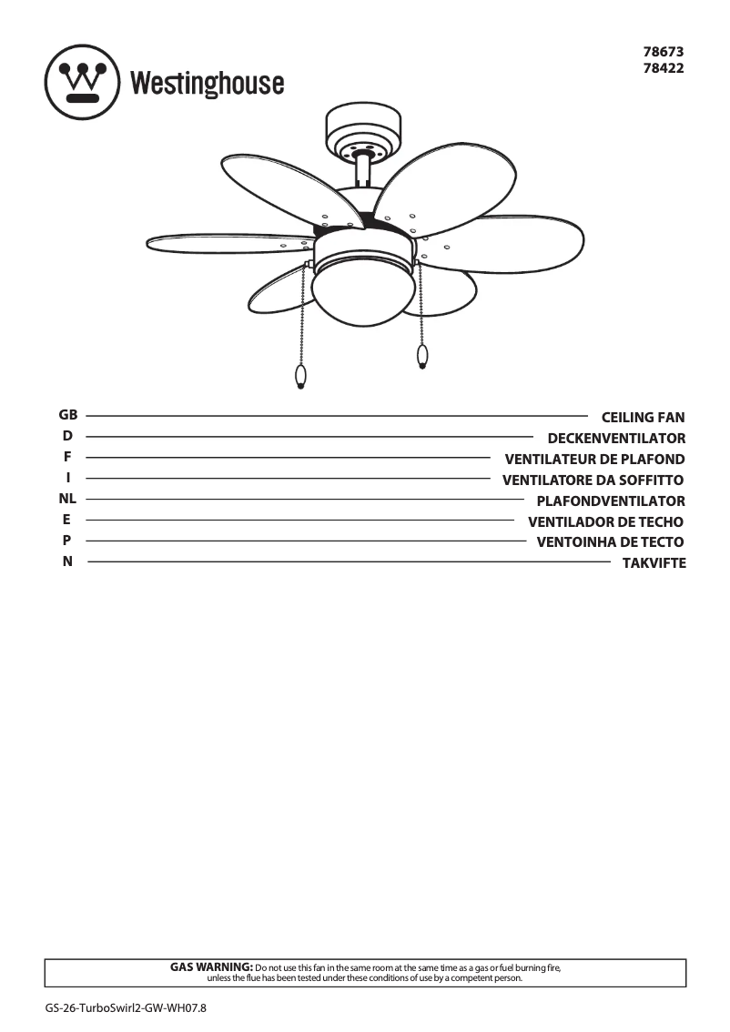 Imagen de la primera página del manual del dispositivo 78673