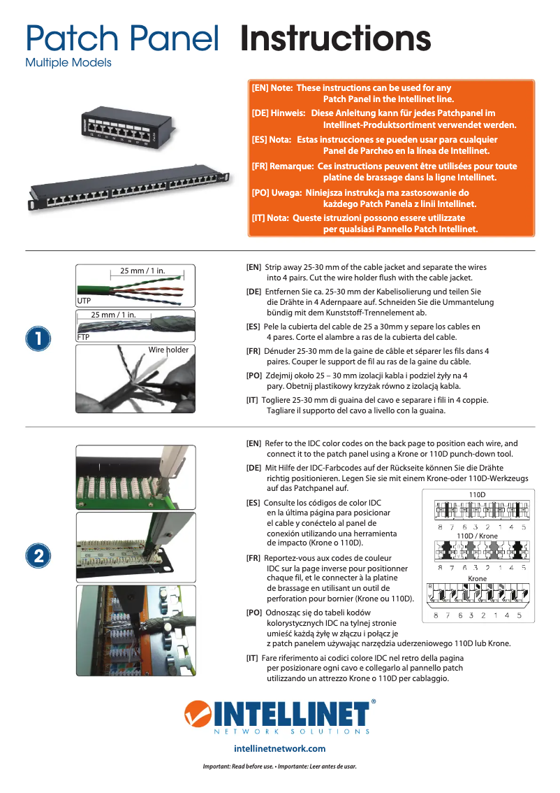 Página 1 del manual Manual de usuario Intellinet 513548