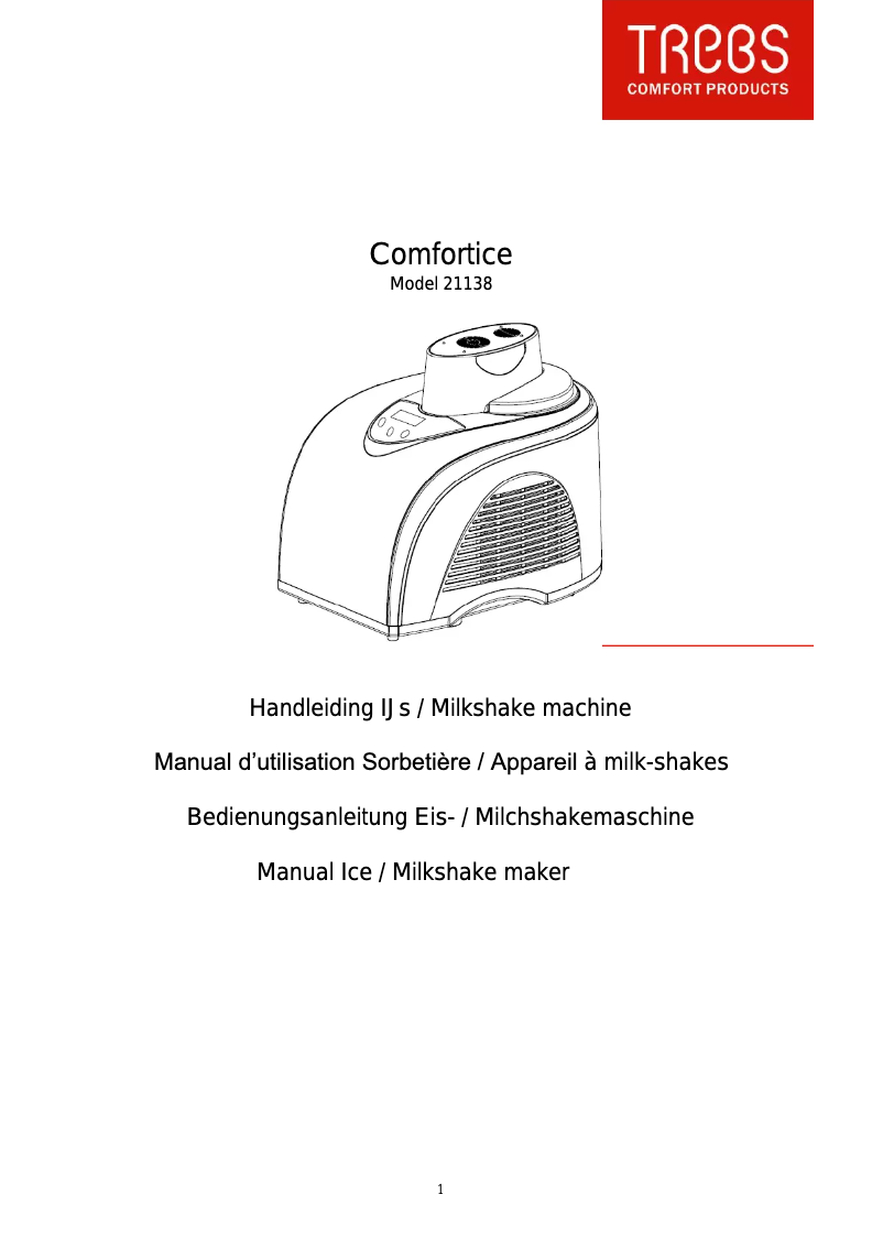 Imagen de la primera página del manual del dispositivo Comfortice 21138