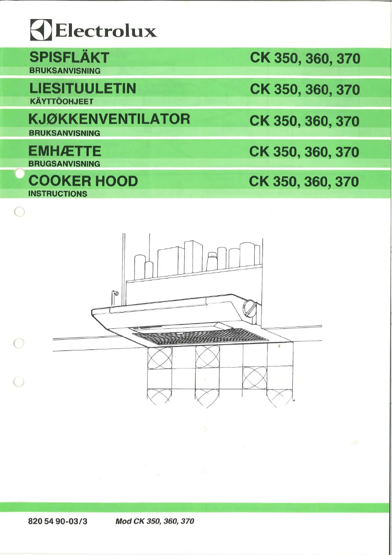 Página 1 del manual Manual de usuario Electrolux CK360