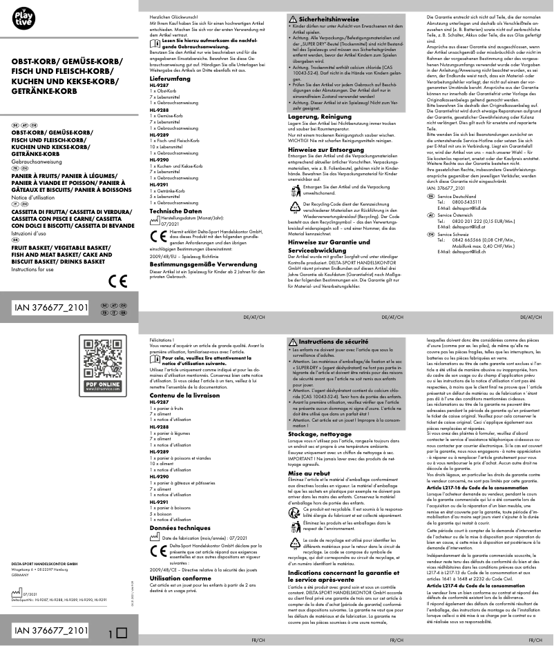 Imagen de la primera página del manual del dispositivo IAN 376677