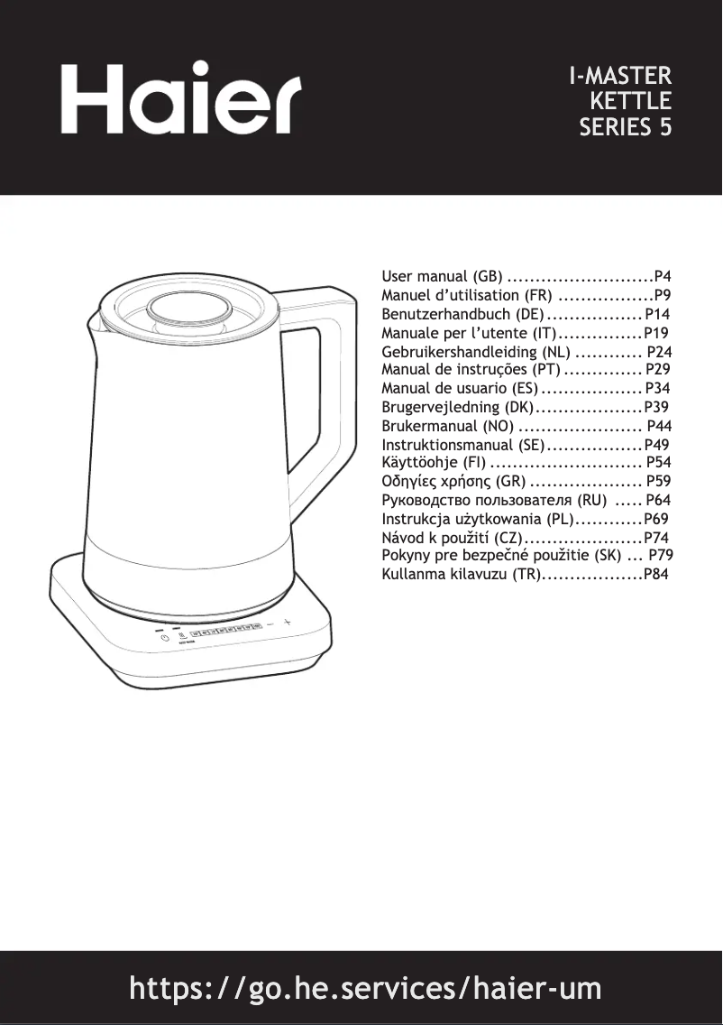 Página 1 del manual Manual de instrucciones Haier HKE5A 021