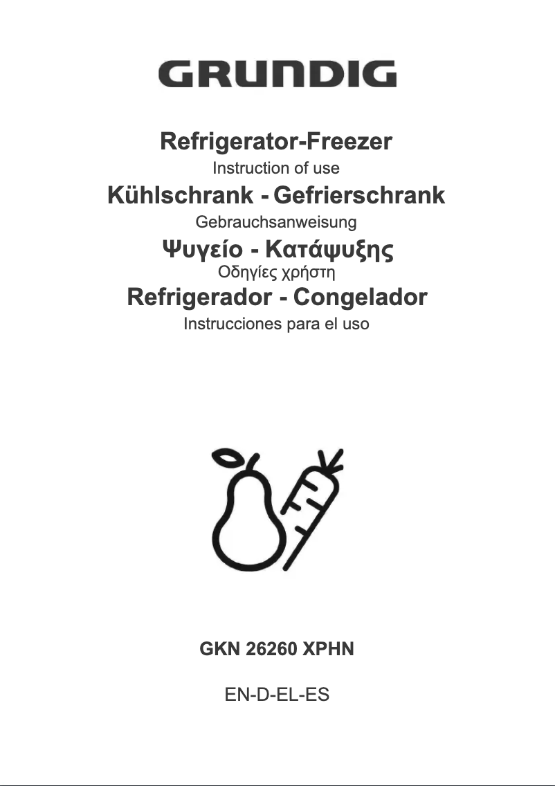Página 1 del manual Manual de usuario Grundig GKN 26260 XPHN
