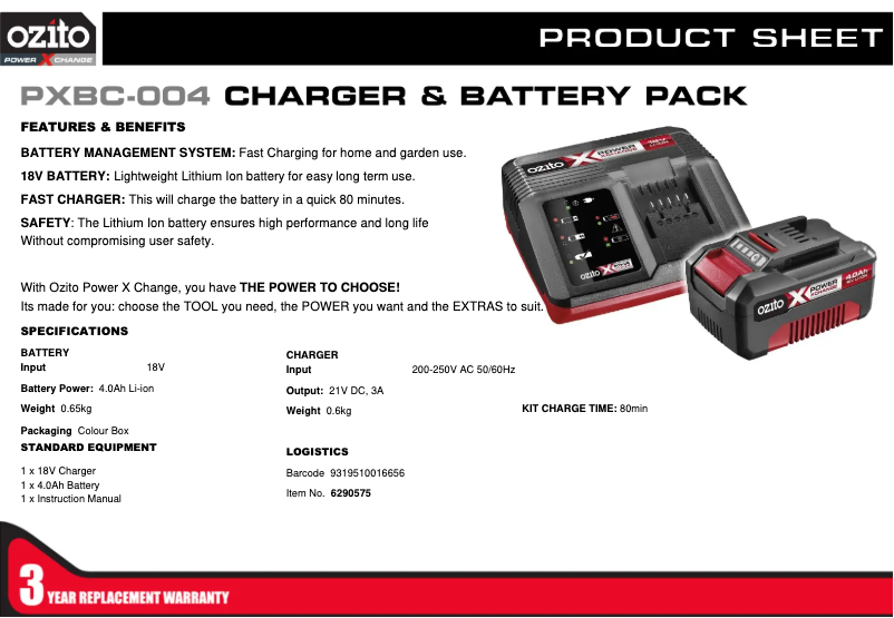 Imagen de la primera página del manual del dispositivo PXBC-004