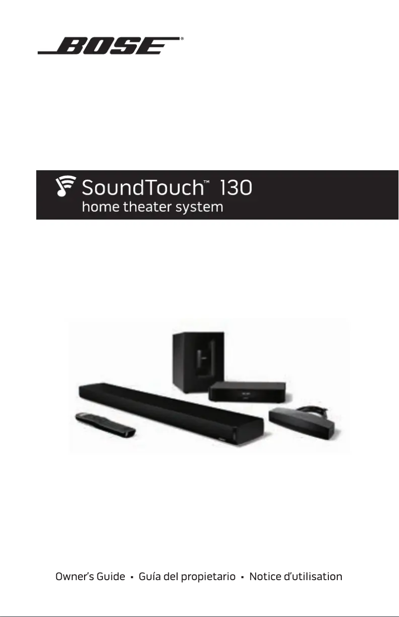 Imagen de la primera página del manual del dispositivo SoundTouch 130