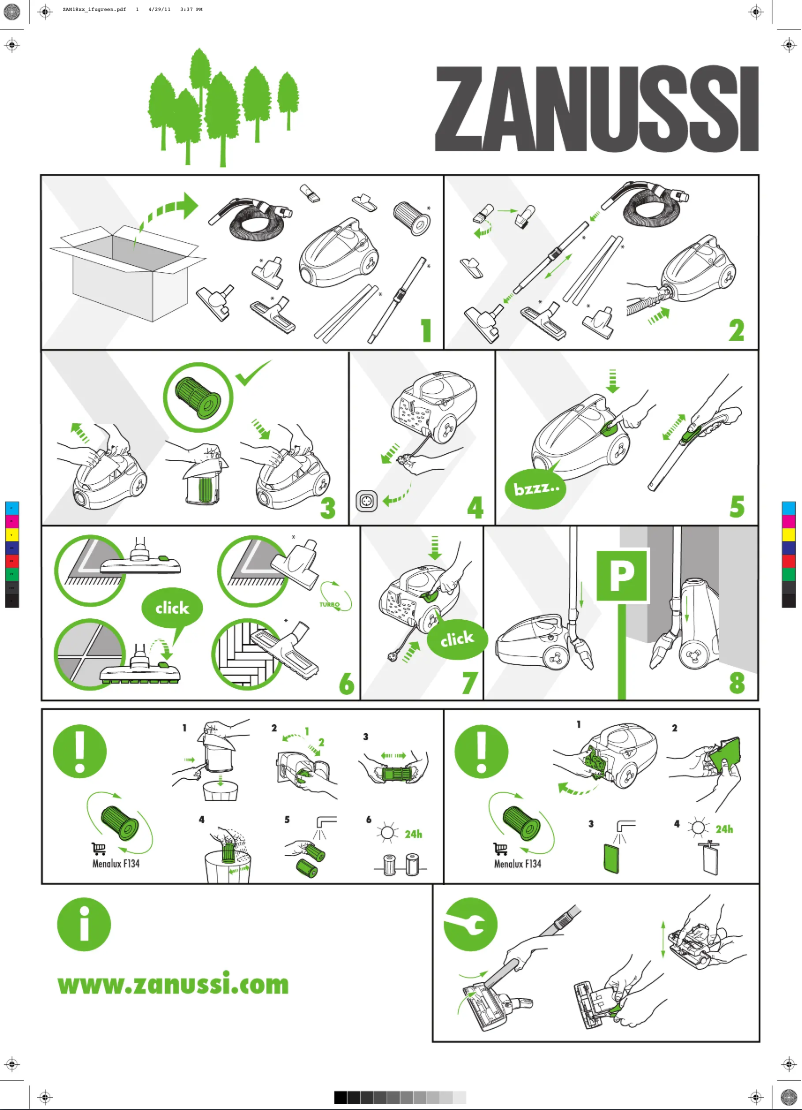 Página 1 del manual Manual de usuario Zanussi ZAN1820