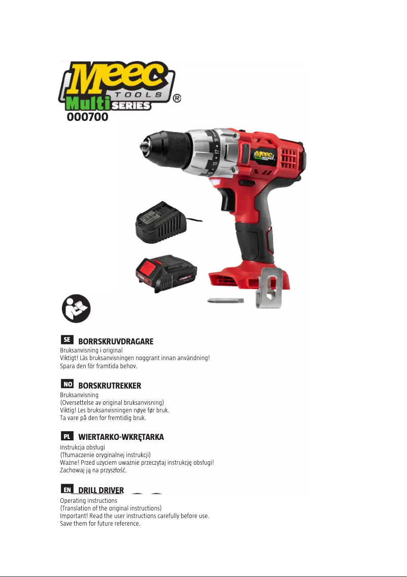Página 1 del manual Manual de usuario Meec Tools 000-700