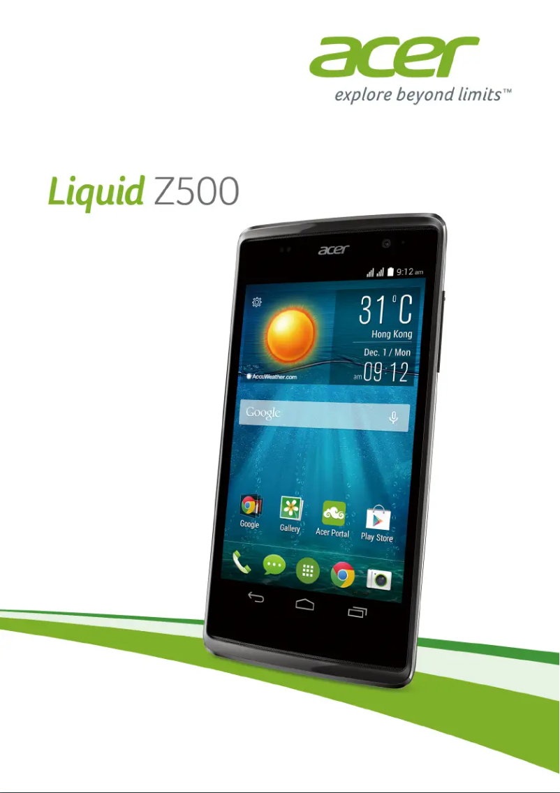 Imagen de la primera página del manual del dispositivo Liquid Z500 Duo