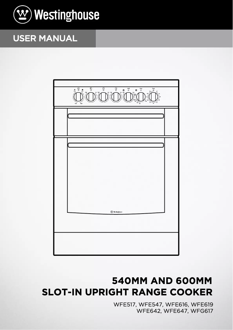 Imagen de la primera página del manual del dispositivo WFE547SA