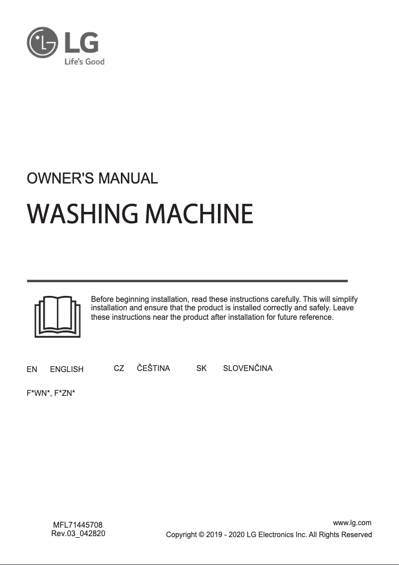 Imagen de la primera página del manual del dispositivo F4ZN500S1