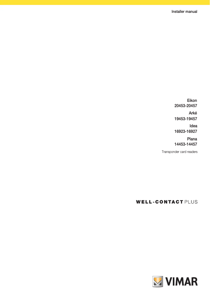 Página 1 del manual Manual de usuario Vimar 16923.B