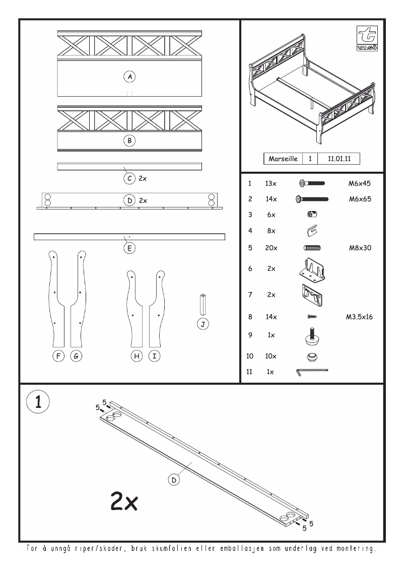 Imagen de la primera página del manual del dispositivo Marseille