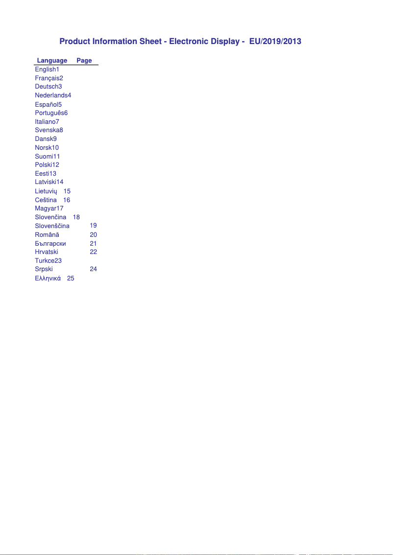 Página 1 del manual Ficha técnica Panasonic TX-24MS480E