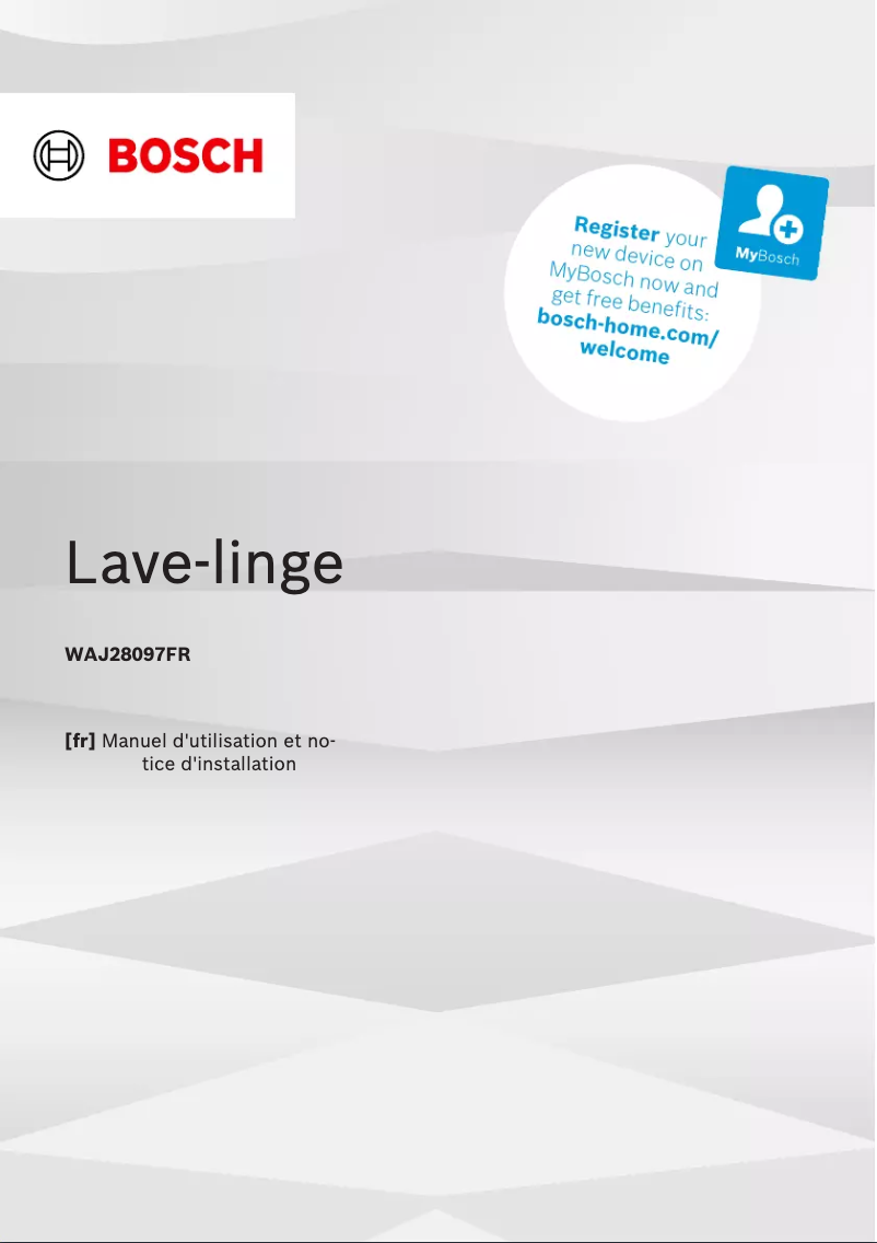 Imagen de la primera página del manual del dispositivo WAJ28097FR