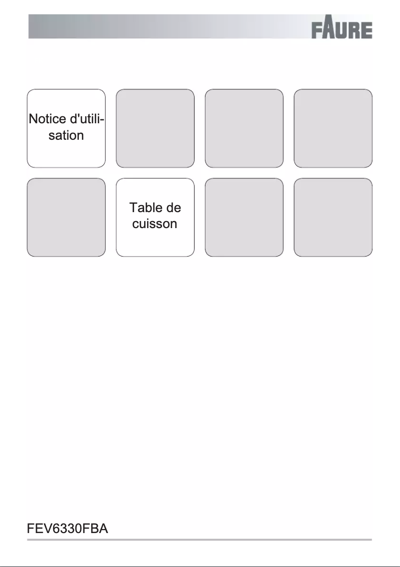 Imagen de la primera página del manual del dispositivo FEV6330FBA