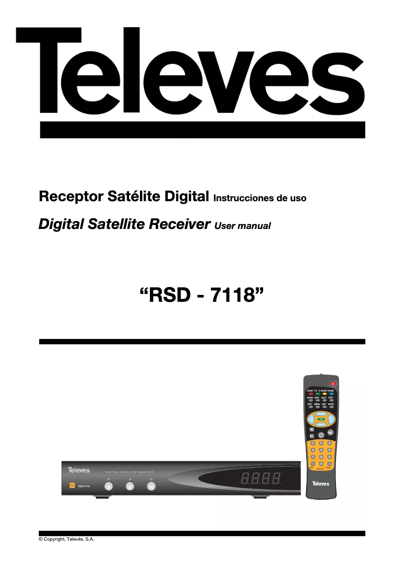 Página 1 del manual Manual de usuario Televes RSD7118