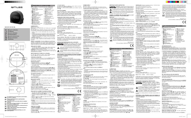 Imagen de la primera página del manual del dispositivo M-185 CBL