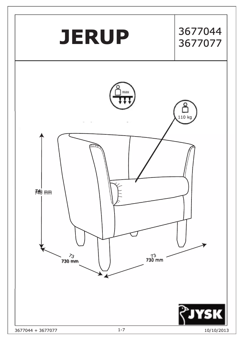 Imagen de la primera página del manual del dispositivo Jerup