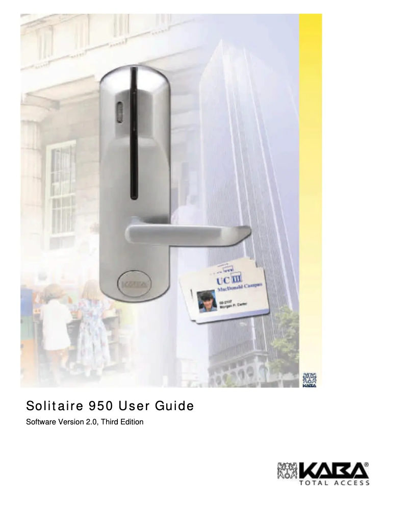 Página 1 del manual Manual de usuario Dormakaba Solitaire 950