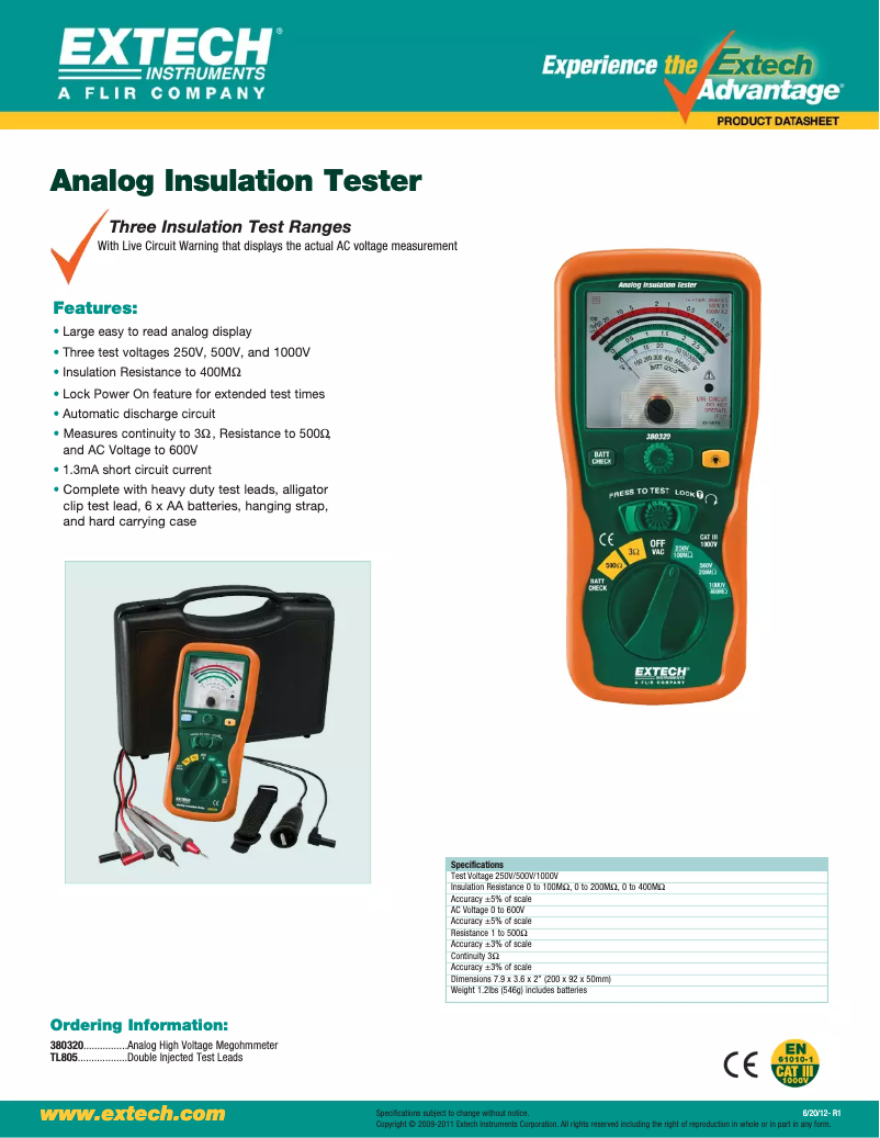Imagen de la primera página del manual del dispositivo 380320