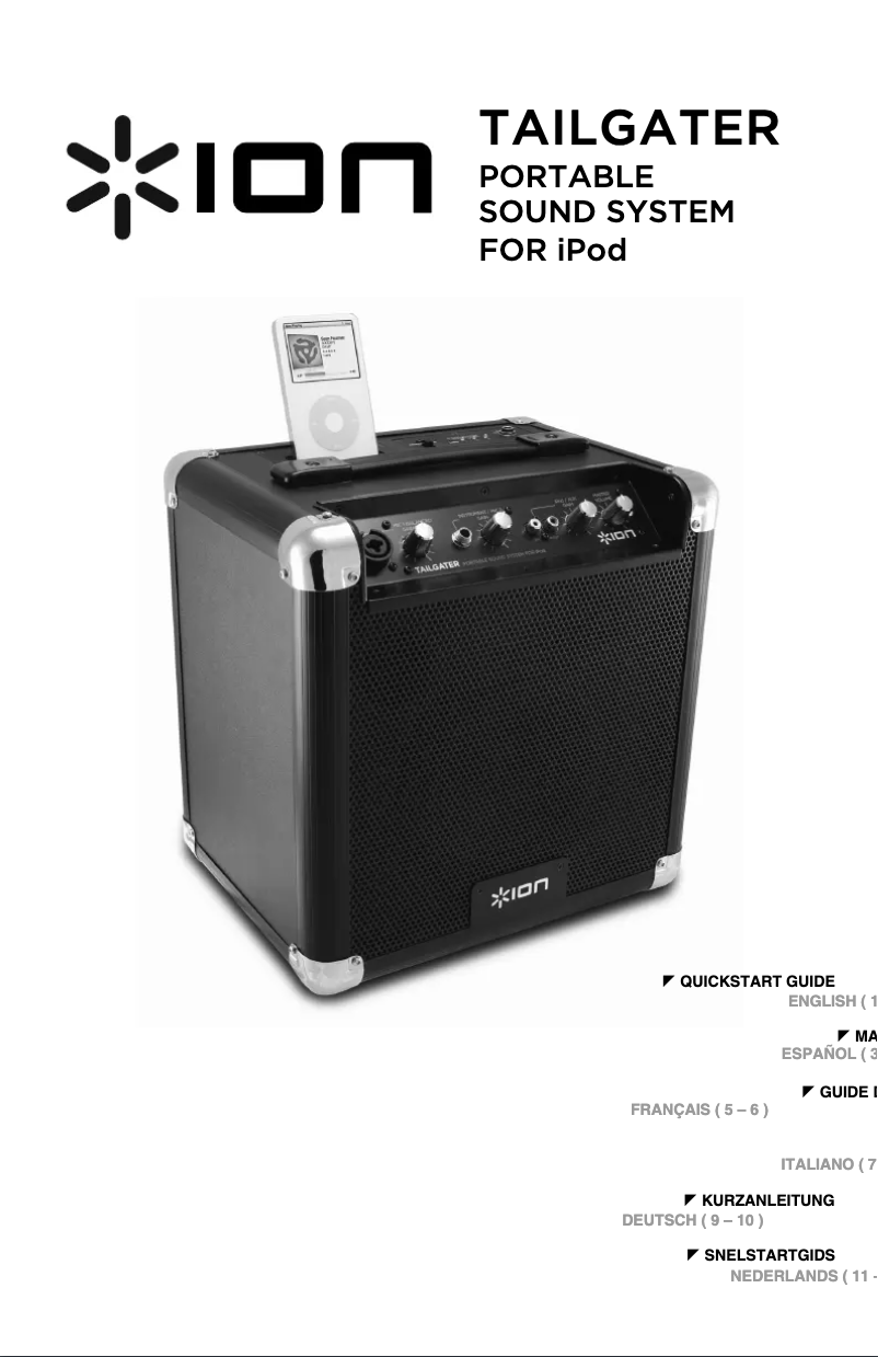 Página nº 1 - Manual de usuario ION Tailgater
